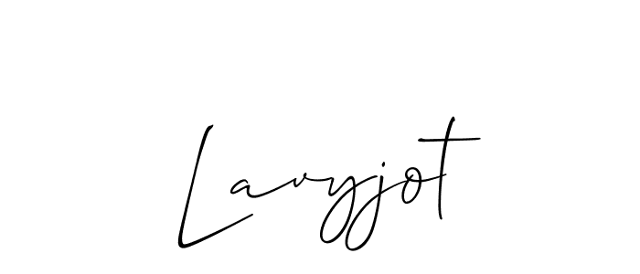 Best and Professional Signature Style for Lavyjot. Allison_Script Best Signature Style Collection. Lavyjot signature style 2 images and pictures png
