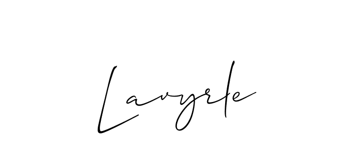 Create a beautiful signature design for name Lavyrle. With this signature (Allison_Script) fonts, you can make a handwritten signature for free. Lavyrle signature style 2 images and pictures png