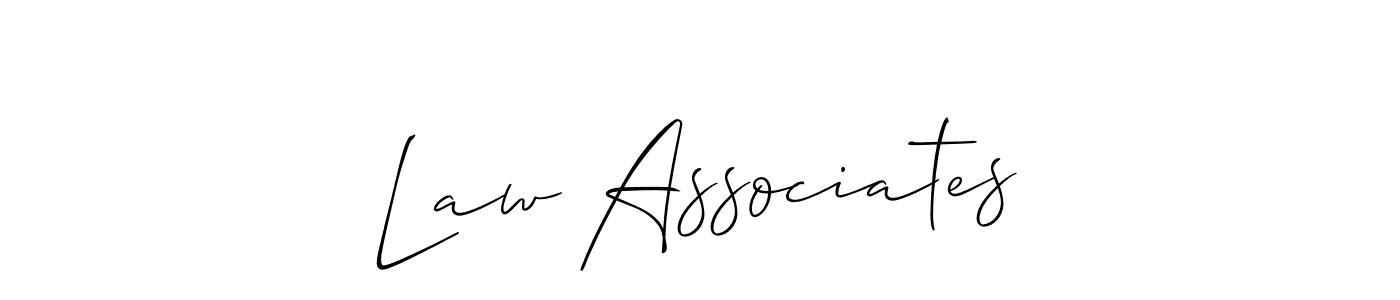 You should practise on your own different ways (Allison_Script) to write your name (Law Associates) in signature. don't let someone else do it for you. Law Associates signature style 2 images and pictures png