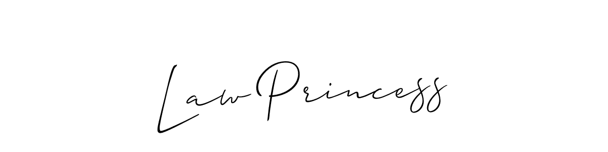 It looks lik you need a new signature style for name Law Princess. Design unique handwritten (Allison_Script) signature with our free signature maker in just a few clicks. Law Princess signature style 2 images and pictures png