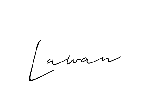 The best way (Allison_Script) to make a short signature is to pick only two or three words in your name. The name Lawan include a total of six letters. For converting this name. Lawan signature style 2 images and pictures png