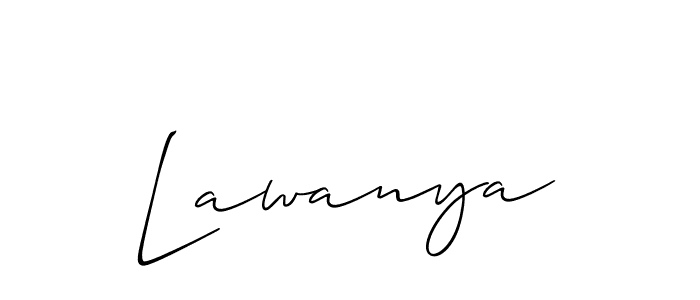 Best and Professional Signature Style for Lawanya. Allison_Script Best Signature Style Collection. Lawanya signature style 2 images and pictures png