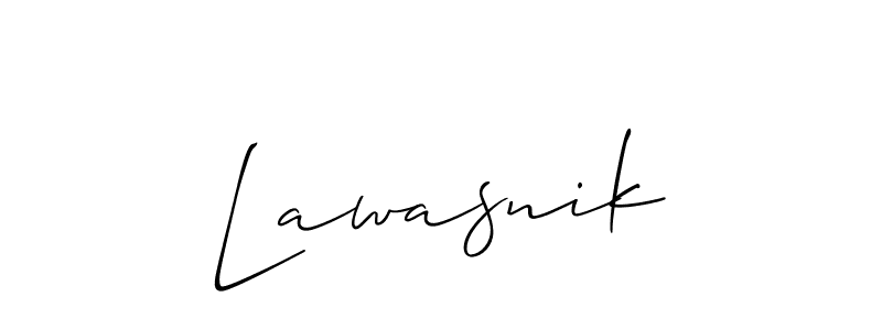 Once you've used our free online signature maker to create your best signature Allison_Script style, it's time to enjoy all of the benefits that Lawasnik name signing documents. Lawasnik signature style 2 images and pictures png