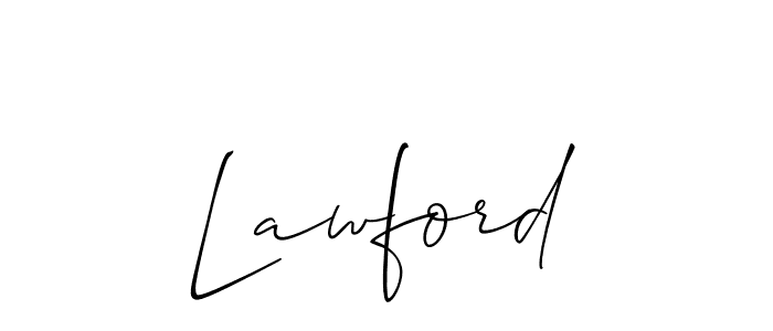 Create a beautiful signature design for name Lawford. With this signature (Allison_Script) fonts, you can make a handwritten signature for free. Lawford signature style 2 images and pictures png