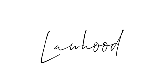 Make a short Lawhood signature style. Manage your documents anywhere anytime using Allison_Script. Create and add eSignatures, submit forms, share and send files easily. Lawhood signature style 2 images and pictures png