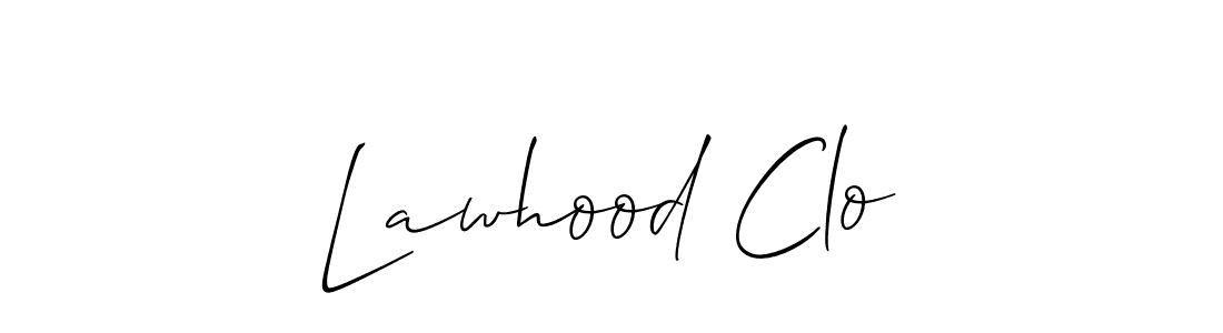 Make a beautiful signature design for name Lawhood Clo. Use this online signature maker to create a handwritten signature for free. Lawhood Clo signature style 2 images and pictures png