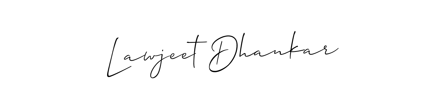 Design your own signature with our free online signature maker. With this signature software, you can create a handwritten (Allison_Script) signature for name Lawjeet Dhankar. Lawjeet Dhankar signature style 2 images and pictures png