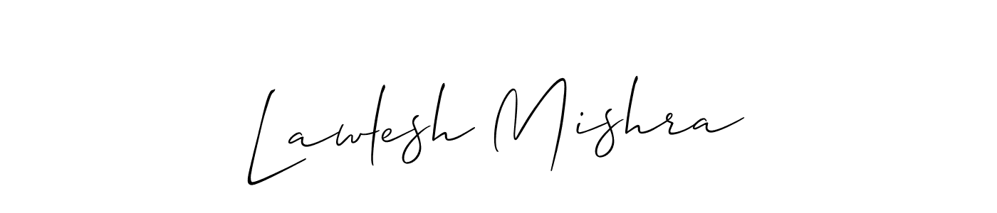 Use a signature maker to create a handwritten signature online. With this signature software, you can design (Allison_Script) your own signature for name Lawlesh Mishra. Lawlesh Mishra signature style 2 images and pictures png