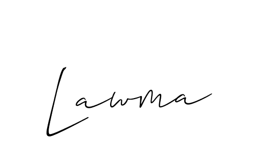 You should practise on your own different ways (Allison_Script) to write your name (Lawma) in signature. don't let someone else do it for you. Lawma signature style 2 images and pictures png
