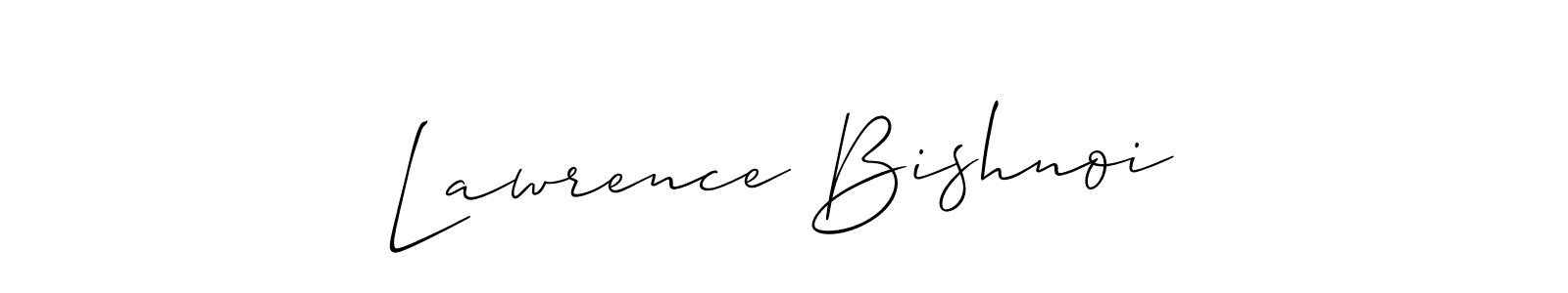 Design your own signature with our free online signature maker. With this signature software, you can create a handwritten (Allison_Script) signature for name Lawrence Bishnoi. Lawrence Bishnoi signature style 2 images and pictures png