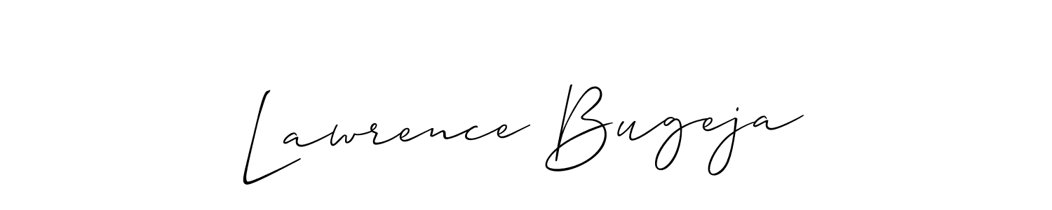 Allison_Script is a professional signature style that is perfect for those who want to add a touch of class to their signature. It is also a great choice for those who want to make their signature more unique. Get Lawrence Bugeja name to fancy signature for free. Lawrence Bugeja signature style 2 images and pictures png