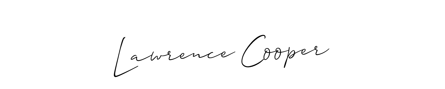 You should practise on your own different ways (Allison_Script) to write your name (Lawrence Cooper) in signature. don't let someone else do it for you. Lawrence Cooper signature style 2 images and pictures png