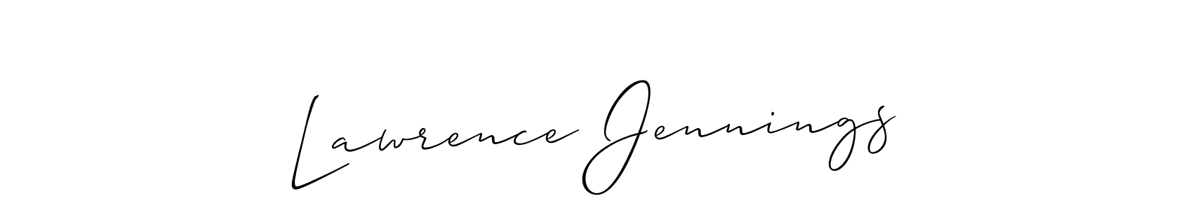 if you are searching for the best signature style for your name Lawrence Jennings. so please give up your signature search. here we have designed multiple signature styles  using Allison_Script. Lawrence Jennings signature style 2 images and pictures png