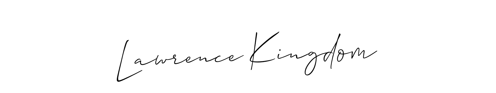 It looks lik you need a new signature style for name Lawrence Kingdom. Design unique handwritten (Allison_Script) signature with our free signature maker in just a few clicks. Lawrence Kingdom signature style 2 images and pictures png