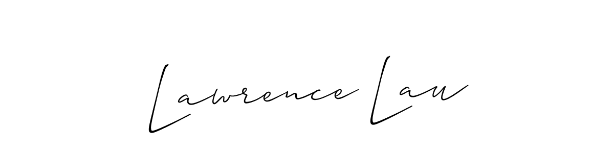 Lawrence Lau stylish signature style. Best Handwritten Sign (Allison_Script) for my name. Handwritten Signature Collection Ideas for my name Lawrence Lau. Lawrence Lau signature style 2 images and pictures png