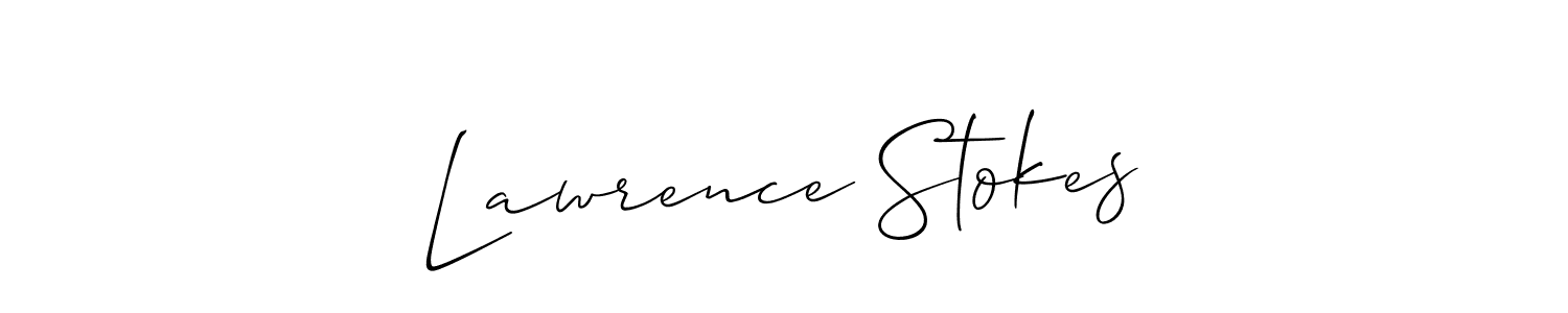 if you are searching for the best signature style for your name Lawrence Stokes. so please give up your signature search. here we have designed multiple signature styles  using Allison_Script. Lawrence Stokes signature style 2 images and pictures png