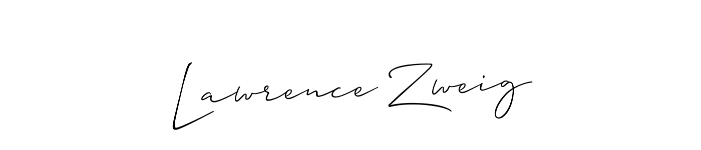It looks lik you need a new signature style for name Lawrence Zweig. Design unique handwritten (Allison_Script) signature with our free signature maker in just a few clicks. Lawrence Zweig signature style 2 images and pictures png