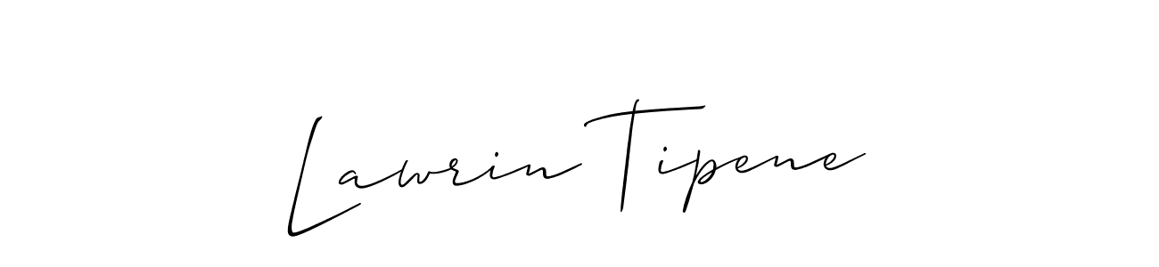 Use a signature maker to create a handwritten signature online. With this signature software, you can design (Allison_Script) your own signature for name Lawrin Tipene. Lawrin Tipene signature style 2 images and pictures png
