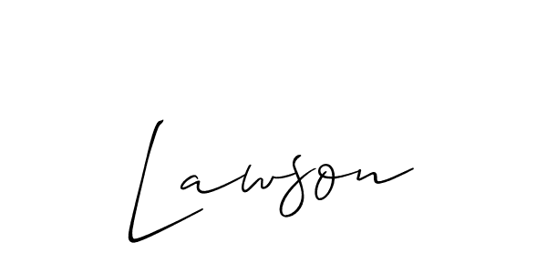 Best and Professional Signature Style for Lawson. Allison_Script Best Signature Style Collection. Lawson signature style 2 images and pictures png