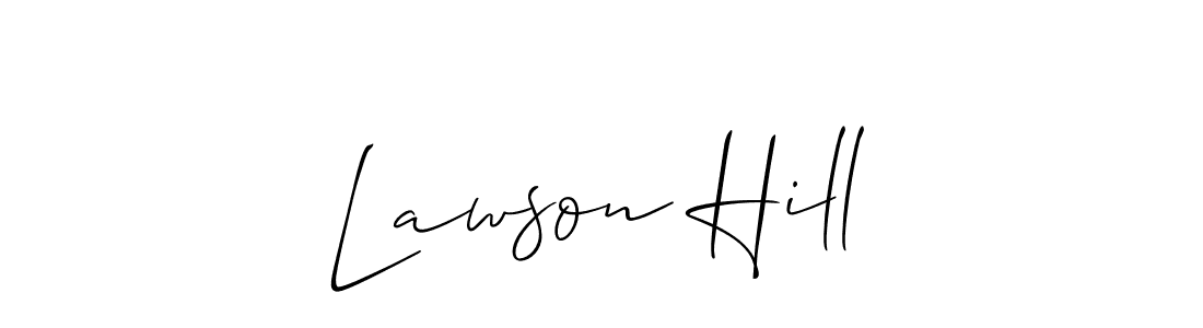 Also You can easily find your signature by using the search form. We will create Lawson Hill name handwritten signature images for you free of cost using Allison_Script sign style. Lawson Hill signature style 2 images and pictures png