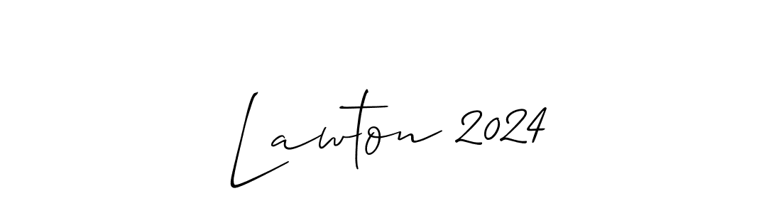 Use a signature maker to create a handwritten signature online. With this signature software, you can design (Allison_Script) your own signature for name Lawton 2024. Lawton 2024 signature style 2 images and pictures png