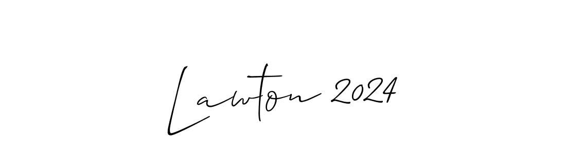How to make Lawton 2024 signature? Allison_Script is a professional autograph style. Create handwritten signature for Lawton 2024 name. Lawton 2024 signature style 2 images and pictures png