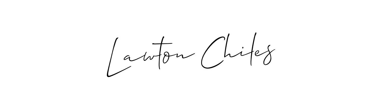 Best and Professional Signature Style for Lawton Chiles. Allison_Script Best Signature Style Collection. Lawton Chiles signature style 2 images and pictures png