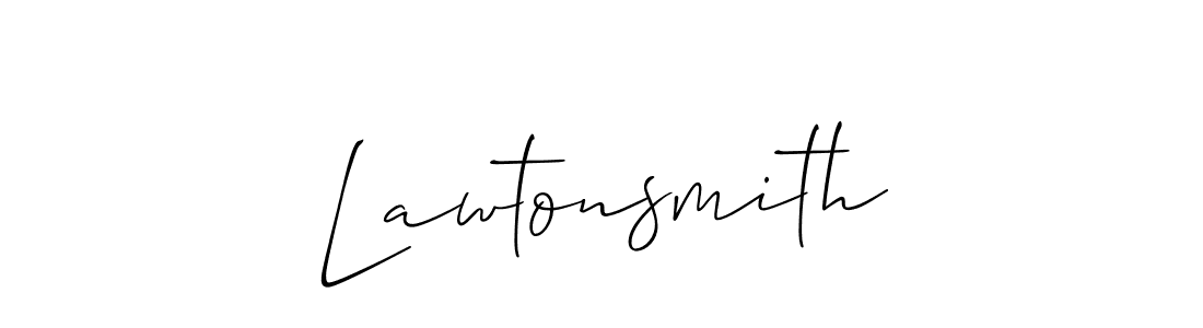 How to make Lawtonsmith signature? Allison_Script is a professional autograph style. Create handwritten signature for Lawtonsmith name. Lawtonsmith signature style 2 images and pictures png