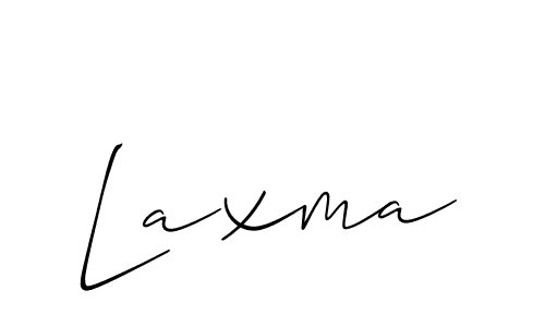 Design your own signature with our free online signature maker. With this signature software, you can create a handwritten (Allison_Script) signature for name Laxma. Laxma signature style 2 images and pictures png