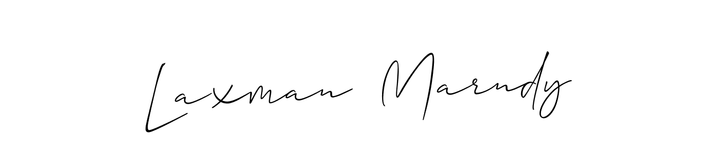 You should practise on your own different ways (Allison_Script) to write your name (Laxman  Marndy) in signature. don't let someone else do it for you. Laxman  Marndy signature style 2 images and pictures png