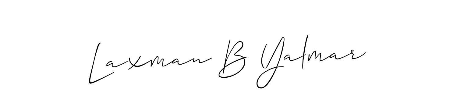 Once you've used our free online signature maker to create your best signature Allison_Script style, it's time to enjoy all of the benefits that Laxman B Yalmar name signing documents. Laxman B Yalmar signature style 2 images and pictures png