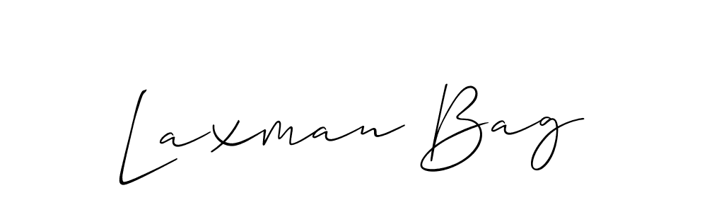 Also You can easily find your signature by using the search form. We will create Laxman Bag name handwritten signature images for you free of cost using Allison_Script sign style. Laxman Bag signature style 2 images and pictures png