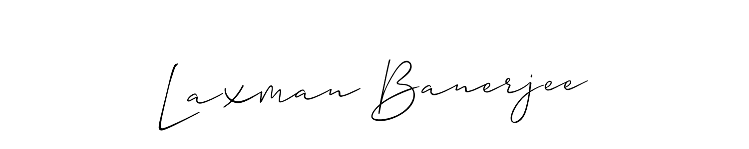 Create a beautiful signature design for name Laxman Banerjee. With this signature (Allison_Script) fonts, you can make a handwritten signature for free. Laxman Banerjee signature style 2 images and pictures png