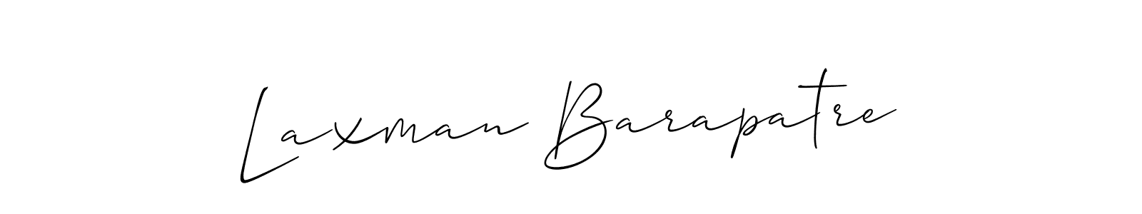 Laxman Barapatre stylish signature style. Best Handwritten Sign (Allison_Script) for my name. Handwritten Signature Collection Ideas for my name Laxman Barapatre. Laxman Barapatre signature style 2 images and pictures png