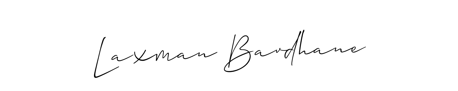 Create a beautiful signature design for name Laxman Bavdhane. With this signature (Allison_Script) fonts, you can make a handwritten signature for free. Laxman Bavdhane signature style 2 images and pictures png