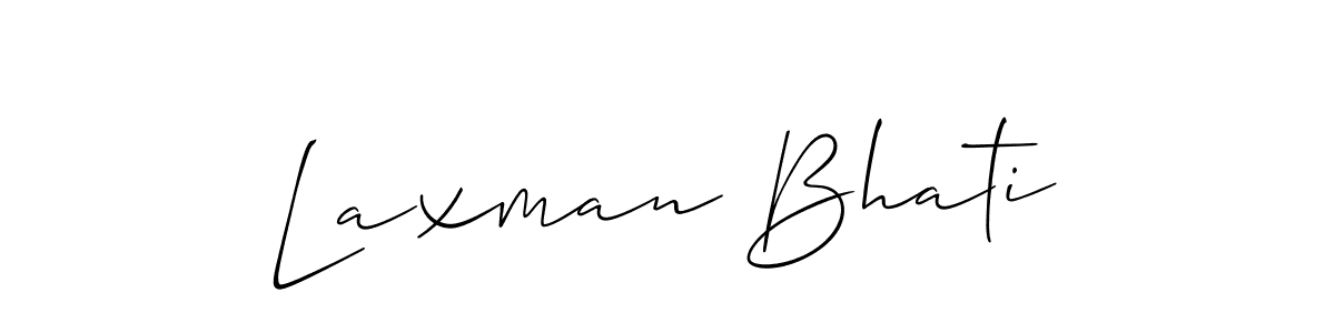 Also You can easily find your signature by using the search form. We will create Laxman Bhati name handwritten signature images for you free of cost using Allison_Script sign style. Laxman Bhati signature style 2 images and pictures png