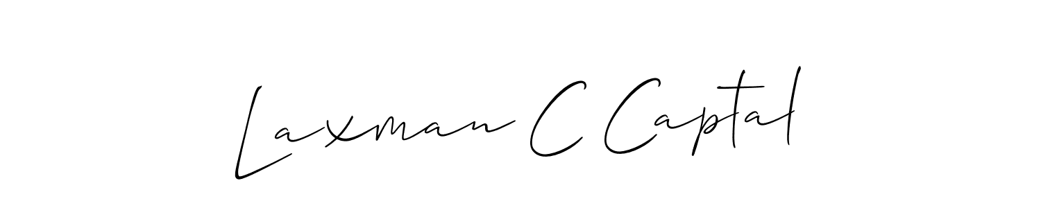 Use a signature maker to create a handwritten signature online. With this signature software, you can design (Allison_Script) your own signature for name Laxman C Captal. Laxman C Captal signature style 2 images and pictures png