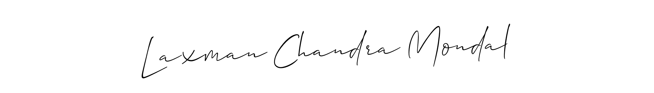 Create a beautiful signature design for name Laxman Chandra Mondal. With this signature (Allison_Script) fonts, you can make a handwritten signature for free. Laxman Chandra Mondal signature style 2 images and pictures png