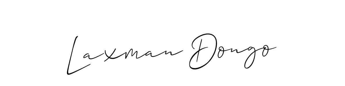 It looks lik you need a new signature style for name Laxman Dongo. Design unique handwritten (Allison_Script) signature with our free signature maker in just a few clicks. Laxman Dongo signature style 2 images and pictures png