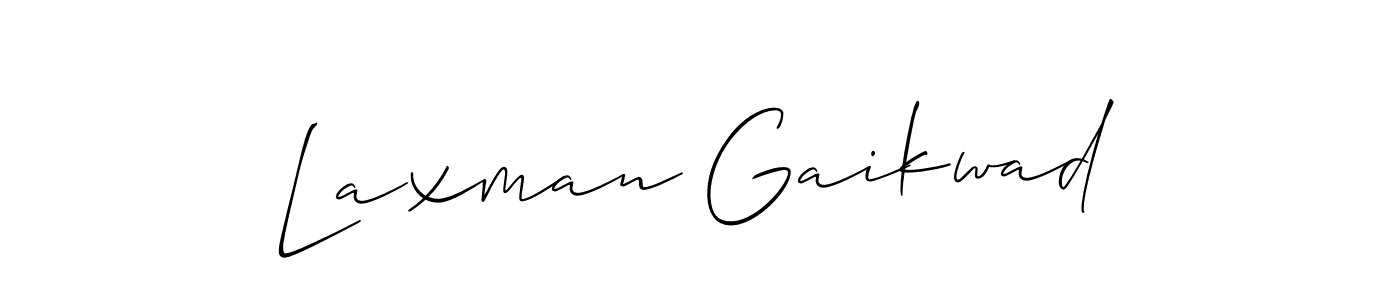 if you are searching for the best signature style for your name Laxman Gaikwad. so please give up your signature search. here we have designed multiple signature styles  using Allison_Script. Laxman Gaikwad signature style 2 images and pictures png