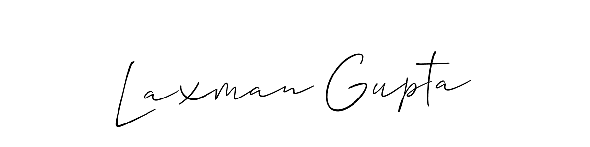How to make Laxman Gupta signature? Allison_Script is a professional autograph style. Create handwritten signature for Laxman Gupta name. Laxman Gupta signature style 2 images and pictures png