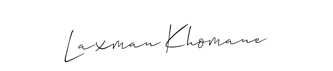 Also You can easily find your signature by using the search form. We will create Laxman Khomane name handwritten signature images for you free of cost using Allison_Script sign style. Laxman Khomane signature style 2 images and pictures png