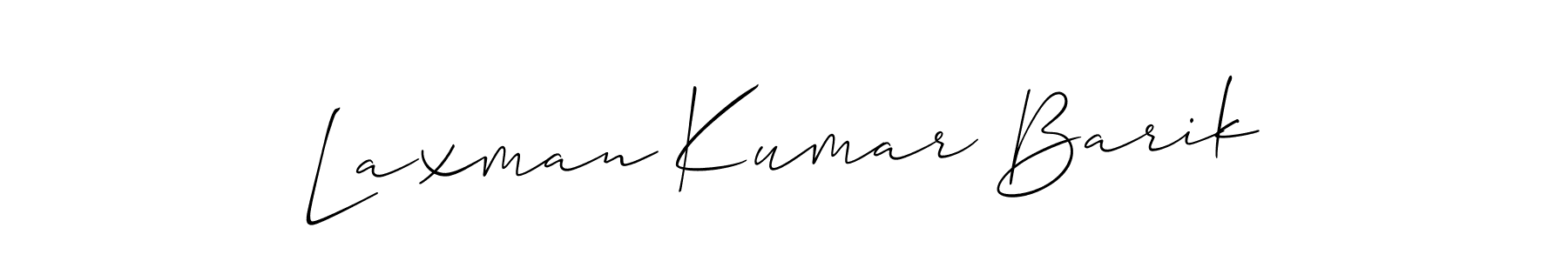 Make a beautiful signature design for name Laxman Kumar Barik. With this signature (Allison_Script) style, you can create a handwritten signature for free. Laxman Kumar Barik signature style 2 images and pictures png