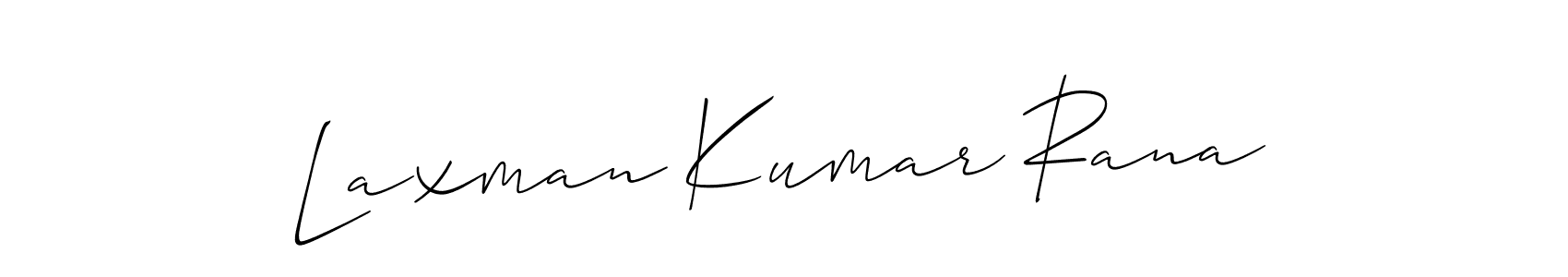 Design your own signature with our free online signature maker. With this signature software, you can create a handwritten (Allison_Script) signature for name Laxman Kumar Rana. Laxman Kumar Rana signature style 2 images and pictures png