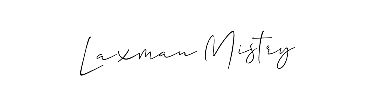 How to make Laxman Mistry signature? Allison_Script is a professional autograph style. Create handwritten signature for Laxman Mistry name. Laxman Mistry signature style 2 images and pictures png