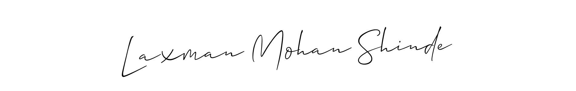 Make a beautiful signature design for name Laxman Mohan Shinde. With this signature (Allison_Script) style, you can create a handwritten signature for free. Laxman Mohan Shinde signature style 2 images and pictures png