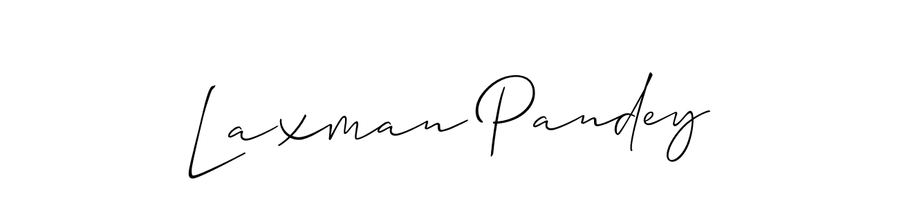 You should practise on your own different ways (Allison_Script) to write your name (Laxman Pandey) in signature. don't let someone else do it for you. Laxman Pandey signature style 2 images and pictures png