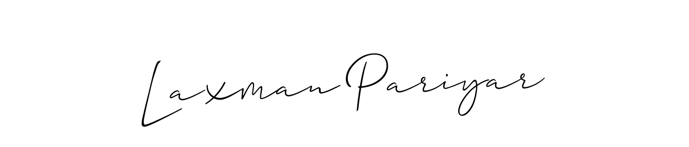 How to Draw Laxman Pariyar signature style? Allison_Script is a latest design signature styles for name Laxman Pariyar. Laxman Pariyar signature style 2 images and pictures png