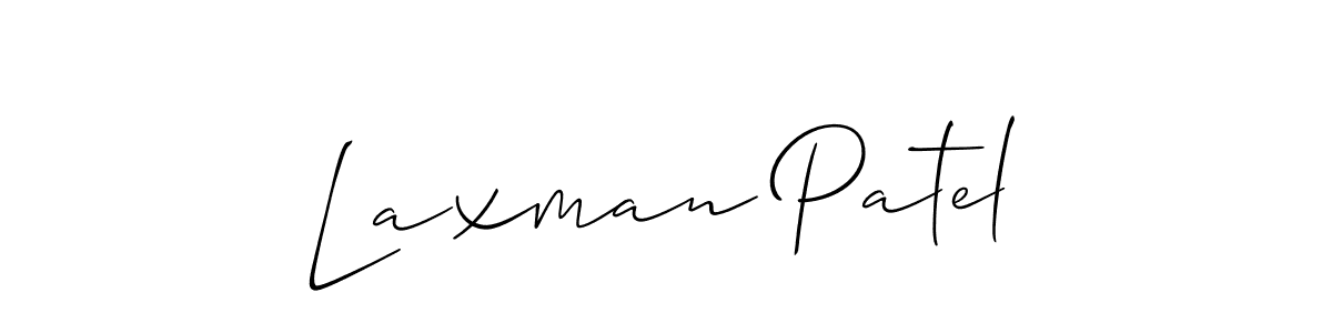 Use a signature maker to create a handwritten signature online. With this signature software, you can design (Allison_Script) your own signature for name Laxman Patel. Laxman Patel signature style 2 images and pictures png