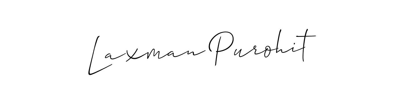 This is the best signature style for the Laxman Purohit name. Also you like these signature font (Allison_Script). Mix name signature. Laxman Purohit signature style 2 images and pictures png